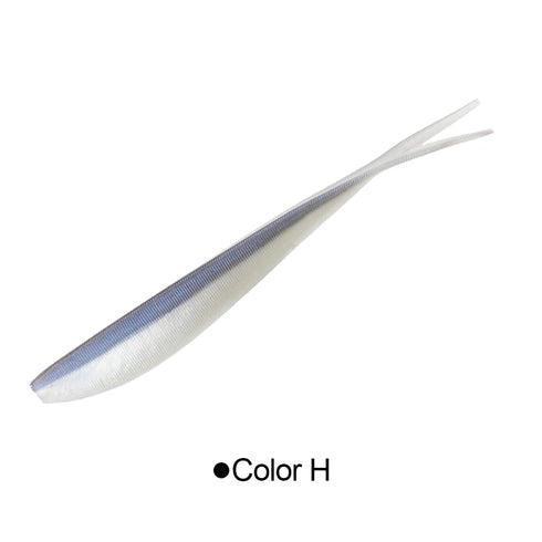 Spinpoler 2" 3" 4" Soft Fishing Lures Jerk Minnow Shad Drop Shot Soft Bait Swimbait Split Tail for Bass Trout Pike Walleye Pesca